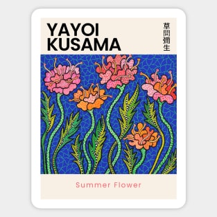 Yayoi Kusama Summer Flower Exhibition Sticker